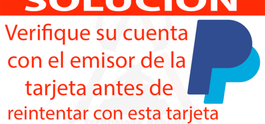 Verifique su cuenta con el emisor de la tarjeta antes de reintentar con esta tarjeta de PayPal