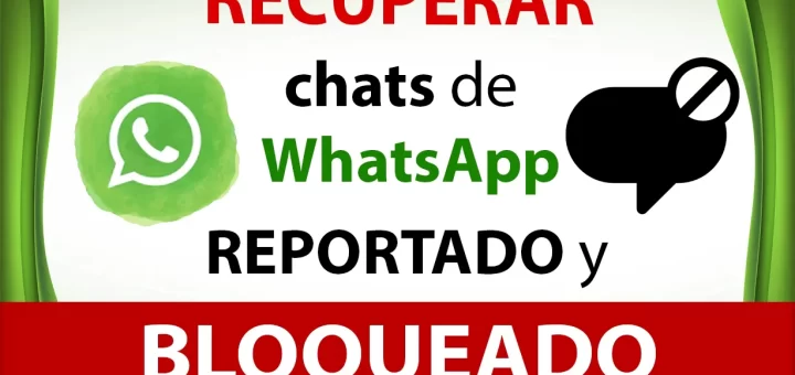 Como recuperar un chat de WhatsApp reportado y bloqueado