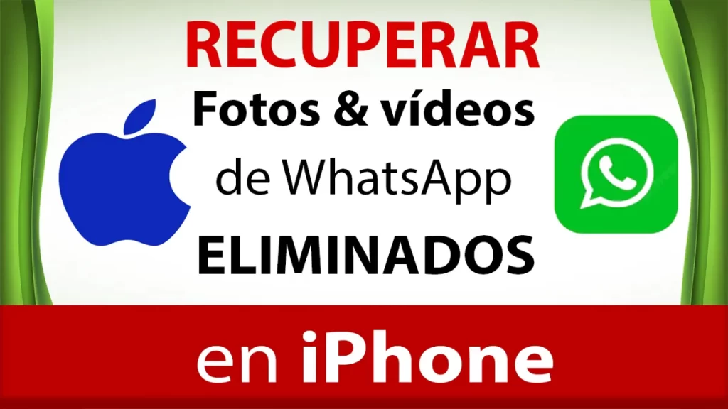 Como RECUPERAR fotos y vídeos de WhatsApp ELIMINADOS en iPhone