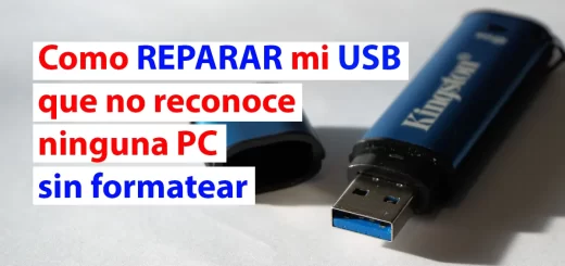 Como reparar mi USB que no reconoce ninguna PC sin formatear