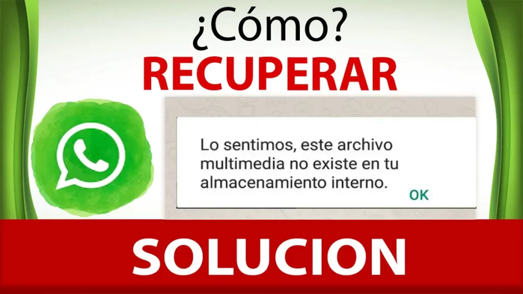 El archivo multimedia no existe en tu almacenamiento interno