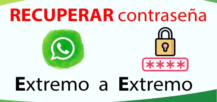 Recuperar contraseña de extremo a extremo WhatsApp