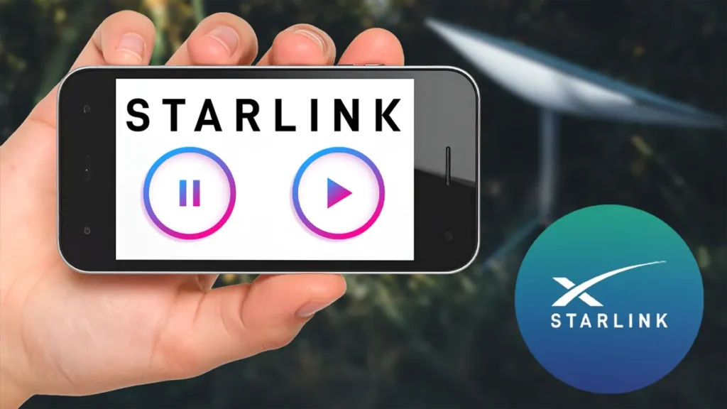Como Pausar o Reanudar servicio Starlink