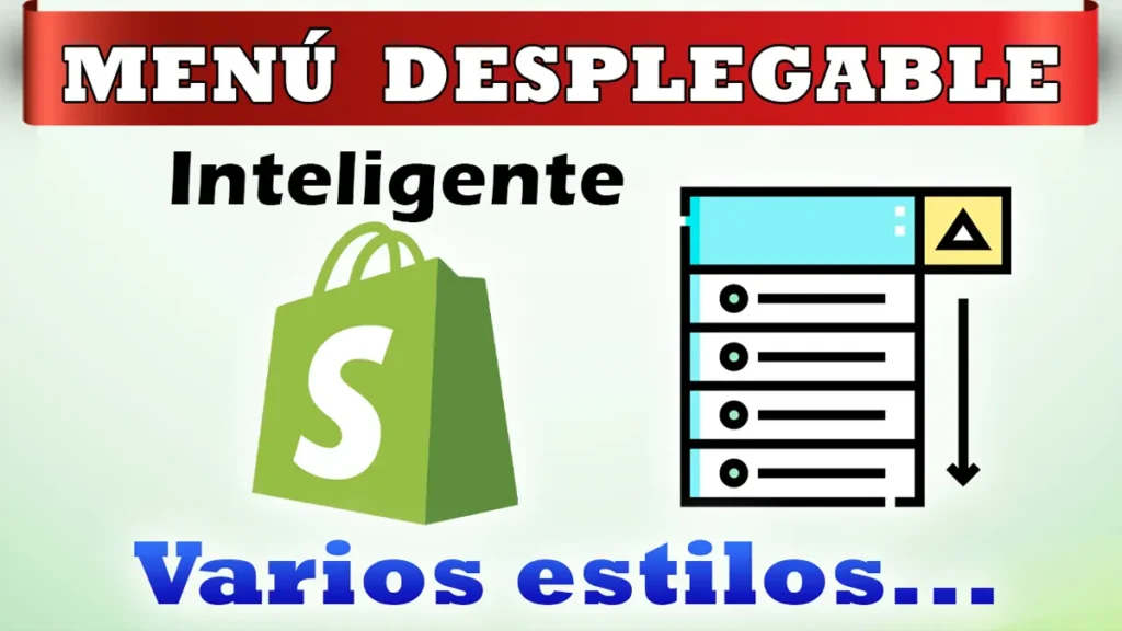 Como agregar menú desplegable en Shopify