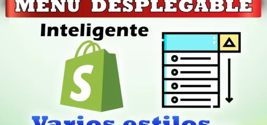 Como agregar menú desplegable en Shopify