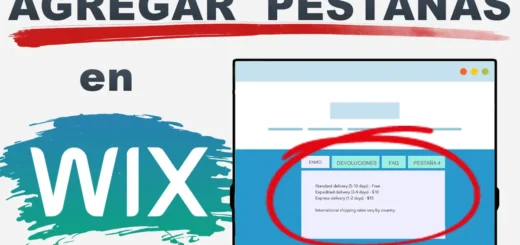 Cómo agregar pestañas en Wix
