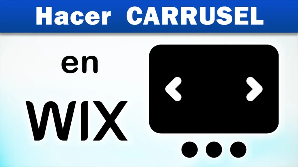 Como hacer un carrusel en Wix