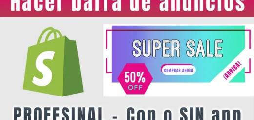 Cómo hacer una barra de anuncios en Shopify