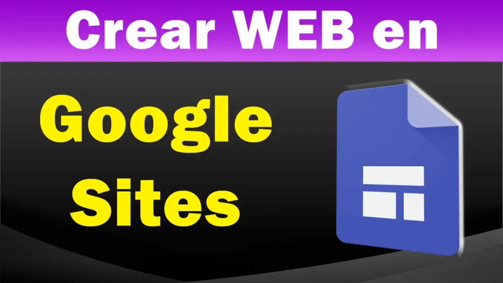 Como crear página web en Google sites paso a paso