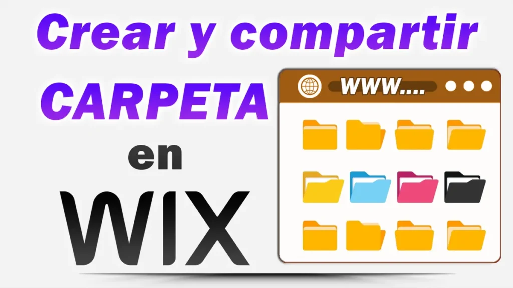 Como crear una carpeta en Wix