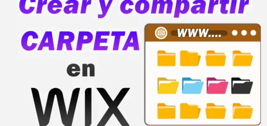 Como crear una carpeta en Wix