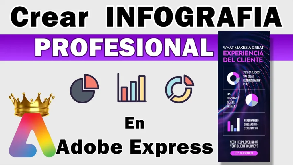 Como crear una infografía profesional en Adobe Express