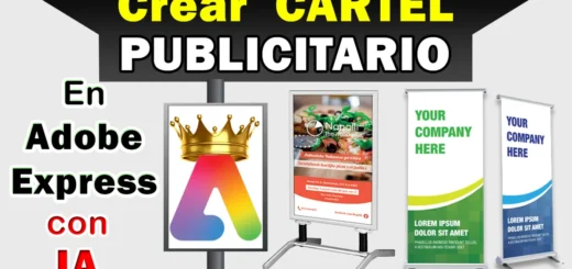Crear un cartel publicitario con IA en Adobe Express