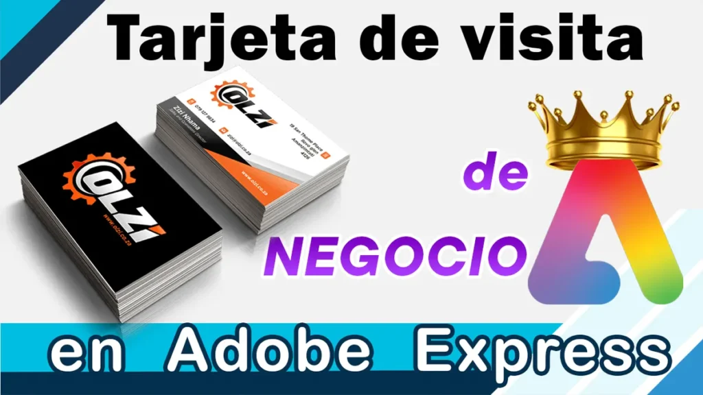 Como hacer una tarjeta de visita de negocios en Adobe Express