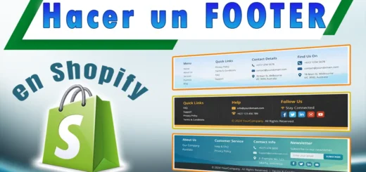 Cómo hacer un footer en Shopify
