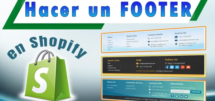 Cómo hacer un footer en Shopify