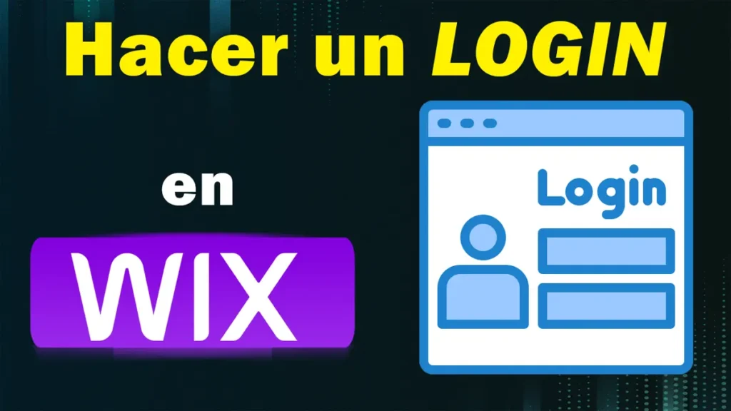 Como hacer un login en Wix