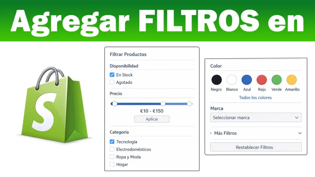 Como agregar filtros en Shopify
